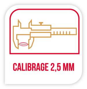 Calibrage 2,5mm