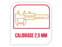Calibrage 2,5mm